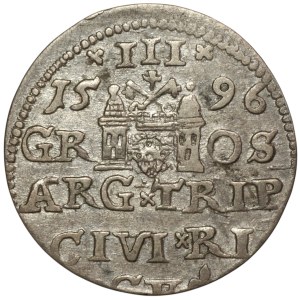 Zygmunt III Waza, Trojak 1596, Ryga