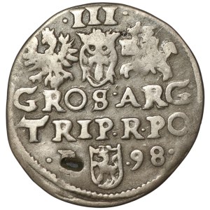 Sigismund III Vasa, Trojak 1598, Poznań.