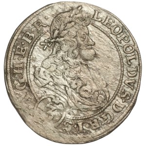 Silesia, Leopold I, 3 krajcars 1696, Brzeg
