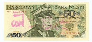 SOLIDARITY, 50 zloty 1988, CDN