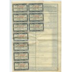 6% obligacja Państwowej Pożyczki Narodowej, set 2 obligacji, 50 złotych 1934 Imienna
