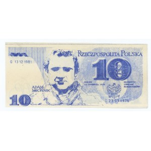SOLIDARNOŚĆ, Cegiełka 10 złotych 1976, Michnik, Kukla 43 Typ 26