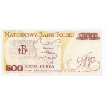 PRL, SOLIDARNOŚĆ, 500 złotych 1939 , Akcja Burza Tadeusz Bór-Komorowski, RZADKI, Kukla 64 Typ 33