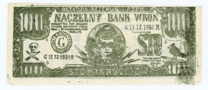 SOLIDARITY, Chief Bank of Crows, 100 Jaruzelas