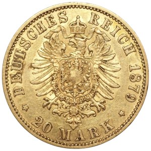 Niemcy, Prusy, 20 mark 1879 (A) Berlin, złoto