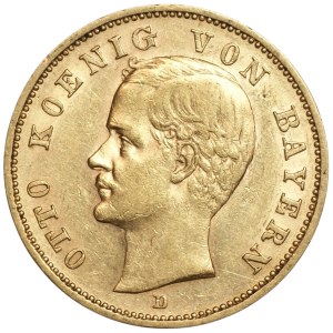 Niemcy, Bawaria, 20 marek 1900 (D) Monachium, złoto