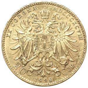 Austria, Wiedeń, 20 koron 1898