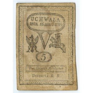 Insurekcja Kościuszkowska, 5 groszy miedziane 1794