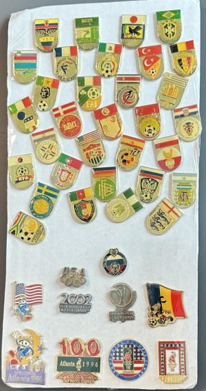 Set of 42 football pins