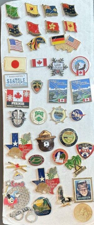 World, a set of 39 pins
