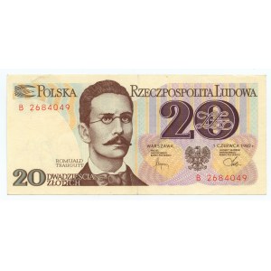 SOLIDARITY, 20 zloty 1982, series B, WRONA NAS NIE POKONA