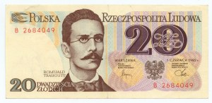 PRL, Solidarity, 20 zloty 1982, series B, WRONA NAS NIE POKONA