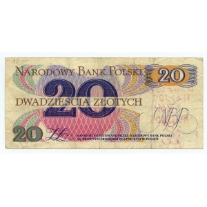 PRL, Solidarność, 20 złotych 1982, seria C, WRONA NAS NIE POKONA