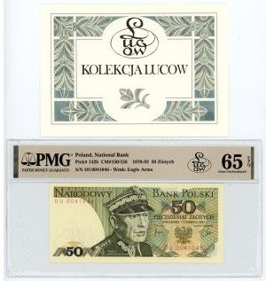 People's Republic of Poland, 50 zloty 1982, DU series, PMG 65 EPQ, bill from Lucow collection