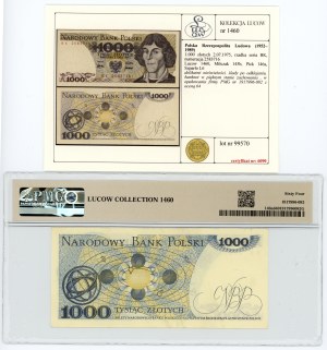 People's Republic of Poland, 1000 zloty 1975, BK series, PMG 64, bill from Lucow collection