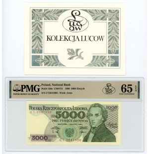 People's Republic of Poland, 5000 zloty 1988, CT series, PMG 65 EPQ, bill from Lucow collection