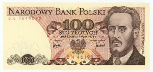PRL, 100 zloty 1976, BN series