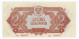 People's Republic of Poland, 2 zloty 1944 - mandatory - series An