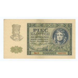 5 złotych 1940, seria A