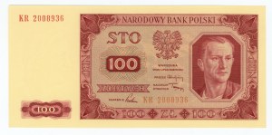 100 zloty 1948, KR series