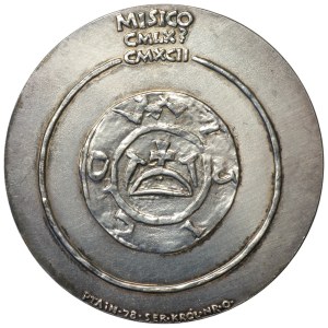 Polska, medal Mieszko I, Korski Ag 925,