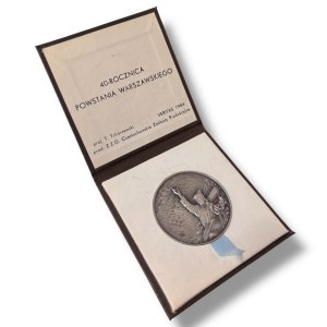 Medal, 40th anniversary of the Warsaw Uprising 1984