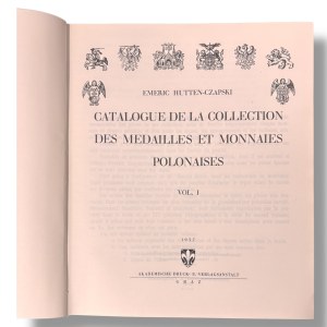 Emeryk Hutten-Czapski, Katalog monet i medali, Tom I/II, Graz 1957