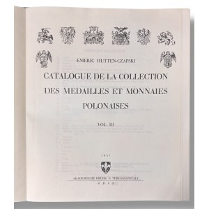 Katalog monet i medali, Emeryk Hutten-Czapski, Tom III/IV