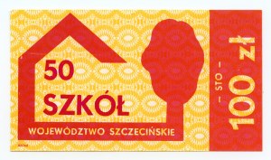 Brick, 100 zloty, 50 schools, Szczecin province