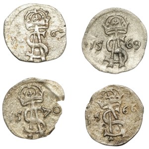 Zygmunt II August, Zestaw dwudenarów 1566-70