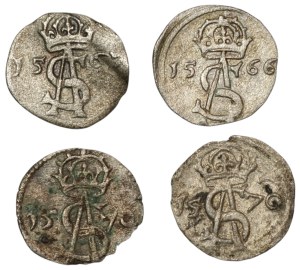 Sigismund II Augustus, Set of two-denarii 1566-70