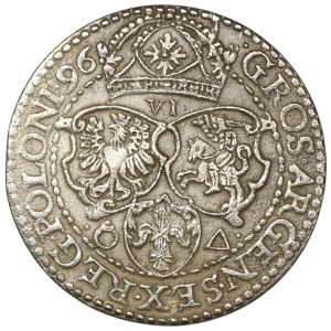 Zygmunt III Waza, Sixpence 1596, Malbork