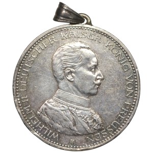 NIEMCY, Prusy, Wilhelm II, 5 marek 1913 (A) Mundur z zawieszką