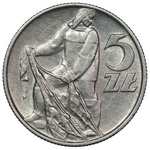 PRL, 5 zloty 1959, Fisherman