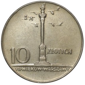 People's Republic of Poland, 10 zloty 1966, Small Column