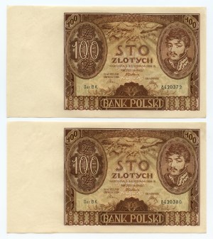 100 zloty 1934, BK series.