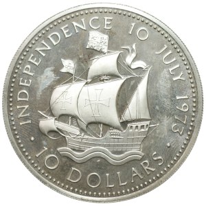Bahamas, $10 1973, Independence 10 July 1973