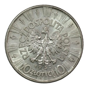 II RP, 10 złotych 1937, Józef Piłsudski
