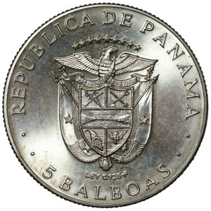 Panama, 5 balboa 1970, XI Central American and Caribbean Games