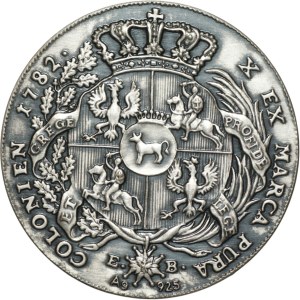 Stanisław August Poniatowski, Talar koronny 1782 Kopia NEFRYT