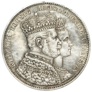 Germany, Prussia, 1 thaler 1861 Coronation of William and Augusta