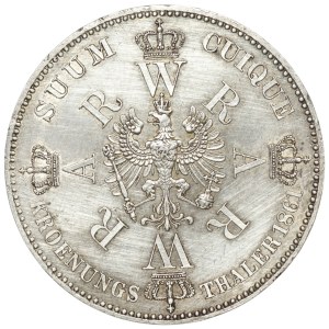Germany, Prussia, 1 thaler 1861 Coronation of William and Augusta