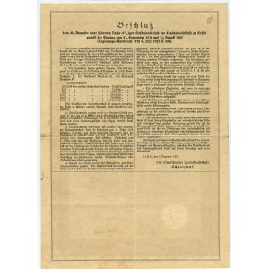 List zastawny, Krajowa Kasa Kredytowa w Kassel 1928