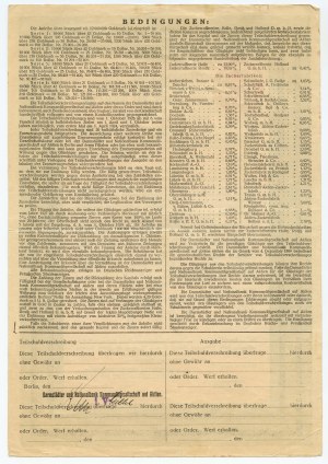 Gold bond of the credit bank for the sugar industry in Berlin 1926