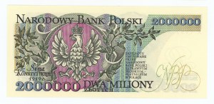 People's Republic of Poland, 2,000,000 zloty 1992 - Series A with an error CONSTITUTION...Y