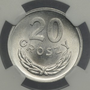 PRL, 20 pennies 1973, NGC MS 65