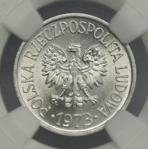 PRL, 20 pennies 1973, NGC MS 65