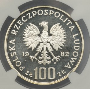 People's Republic of Poland, 100 gold 1982, Stork, NGC PF 67 ULTRA CAMEO
