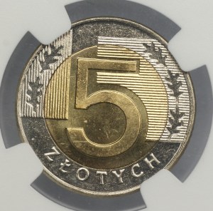 III RP, 5 gold 1996, NGC MS 66