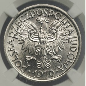PRL, 2 złote 1970, NGC MS 66
